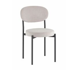 Стул Бриф SN велюр светло-серый каркас антрацитовый муар | Интернет магазин мебели и декора LifeDekor