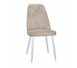 Стул DikLine 326 B03 BEIGE, ножки белые | Интернет магазин мебели и декора LifeDekor