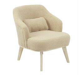 Кресло Комфорт 5 ткань барни крем, каркас лак | Интернет магазин мебели и декора LifeDekor