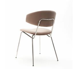 Дизайнерский стул FIT латте, основание хром | Интернет магазин мебели и декора LifeDekor