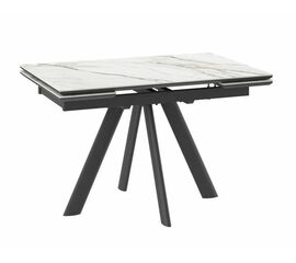 Cтол с керамическим покрытием Джейтон (JACK) -120 (CALAKATTA GOLD ST CER/Черный) 120(30+30)х80 | Интернет магазин мебели и декора LifeDekor