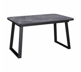 Стол керамический Vavilon 120-160*80*76 черный мрамор/черный | Интернет магазин мебели и декора LifeDekor