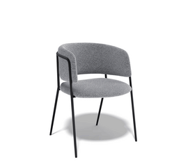 Дизайнерский стул Dragon букле серый | Интернет магазин мебели и декора LifeDekor