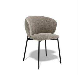 Дизайнерский стул Crystal букле светло-серый | Интернет магазин мебели и декора LifeDekor