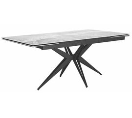 Стол DikLine KW160 мрамор С31 (керамика серая глянец)/опоры черные | Интернет магазин мебели и декора LifeDekor