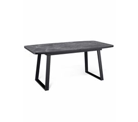 Стол керамический Vavilon 140-180*80*76 черный мрамор/черный | Интернет магазин мебели и декора LifeDekor