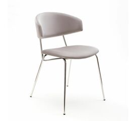 Дизайнерский стул FIT серый, основание хром | Интернет магазин мебели и декора LifeDekor