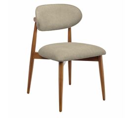 Стул Lucas 3 латте букле с ножками цвета орех | Интернет магазин мебели и декора LifeDekor