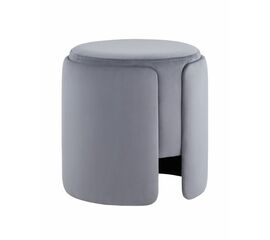 Пуф Taks велюр серый | Интернет магазин мебели и декора LifeDekor