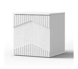 Тумба «Оливия» ЛВ КМК 0971.17, белый/ясень белый текстурный | Интернет магазин мебели и декора LifeDekor