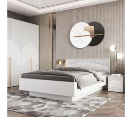 Спальня «Оливия» КМК 0971, белый/ясень белый текстурный | Интернет магазин мебели и декора LifeDekor