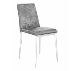Стул DikLine 270 M13 светло-серый, ножки белые | Интернет магазин мебели и декора LifeDekor