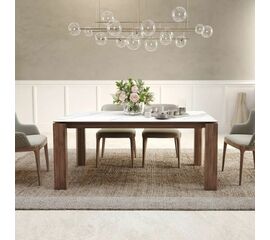 Стол обеденный Aron 180, керамика матовая белая | Интернет магазин мебели и декора LifeDekor