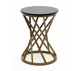 "Диего" журнальный стол из HPL 120х60 H40, каркас темно-серый (RAL7024), цвет "серый гранит" | Интернет магазин мебели и декора LifeDekor