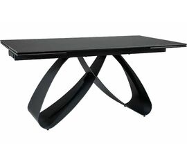 Стол керамический Enzo160-240*90 черный матовый/черный | Интернет магазин мебели и декора LifeDekor