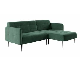 Monaco диван-кровать с шезлонгом, с подлокотниками, бархат зеленый 19 | Интернет магазин мебели и декора LifeDekor