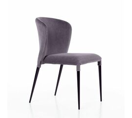 Стул Albert (Альберт), бархат светло-серый 26 | Интернет магазин мебели и декора LifeDekor