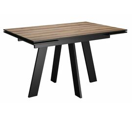 Стол обеденный WINGS Дуб делано/Черный, Черный | Интернет магазин мебели и декора LifeDekor