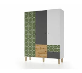 Шкаф STORY Овалы 149, Белый шёлк | Интернет магазин мебели и декора LifeDekor