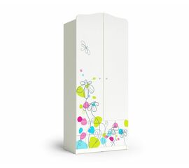 Шкаф "Цветы", Белый шёлк | Интернет магазин мебели и декора LifeDekor