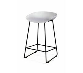 Стул полубарный Leo пластик белый | Интернет магазин мебели и декора LifeDekor