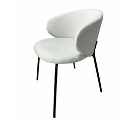 Дизайнерский стул Lucky букле светло-серый | Интернет магазин мебели и декора LifeDekor