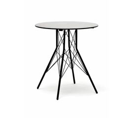 "Конте" интерьерный стол из HPL круглый Ø70см, цвет "серый гранит" | Интернет магазин мебели и декора LifeDekor