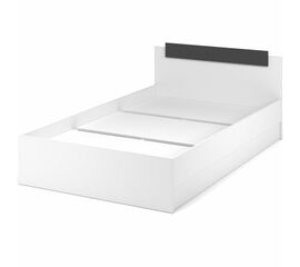 Кровать «Чикаго» 120 настил ЛДСП, Антрацит/Белый | Интернет магазин мебели и декора LifeDekor