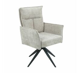 Стул DikLine 6824 тк. Бежевая 709-2, опоры черные поворотный (комплект 2 шт) | Интернет магазин мебели и декора LifeDekor