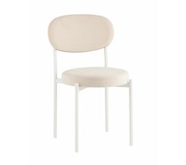 Стул Бриф SN велюр молочный каркас белый муар | Интернет магазин мебели и декора LifeDekor