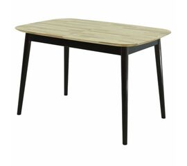 Стол «Крит» 120x80, дуб светлый/черный | Интернет магазин мебели и декора LifeDekor