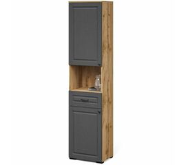 Пенал «Лацио Сканди» 2д1ящ, Вотан/Сканди графит | Интернет магазин мебели и декора LifeDekor