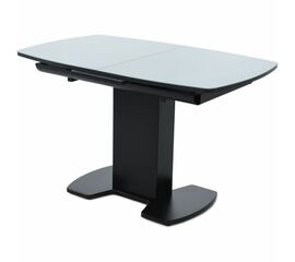 Стол «Будапешт» 130x80 стекло серое, черный | Интернет магазин мебели и декора LifeDekor