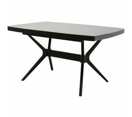 Стол «Оскар» 2м Керамика 140x90, Bayona Grey Natural, эмаль черная | Интернет магазин мебели и декора LifeDekor