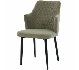 Стул «Курт», велюр Бренди мансун, каркас черный | Интернет магазин мебели и декора LifeDekor