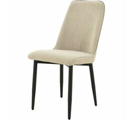 Стул «Дейзи», Вивальди 04, каркас черный | Интернет магазин мебели и декора LifeDekor