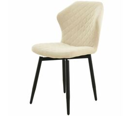 Стул «Вилла», велюр Бренди крем, каркас черный | Интернет магазин мебели и декора LifeDekor