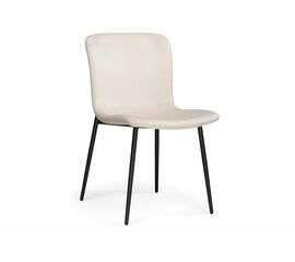Стул на металлокаркасе Игон бежевый / черный муар | Интернет магазин мебели и декора LifeDekor