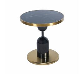 Кофейный столик Gloria диам.50см x 54см, чёрный, металл | Интернет магазин мебели и декора LifeDekor