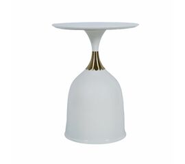 Кофейный столик Stupa 40x54см, белый, металл | Интернет магазин мебели и декора LifeDekor