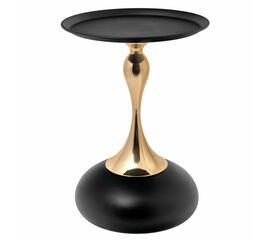 Кофейный столик Angel 40x55см, чёрный, металл | Интернет магазин мебели и декора LifeDekor