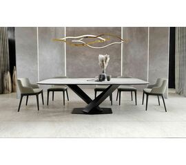 Стол Toros 230 овальный, керамика матовая белая | Интернет магазин мебели и декора LifeDekor