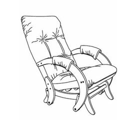 Кресло-маятник Модель 68 (Verona Brown / Дуб / Шпон) | Интернет магазин мебели и декора LifeDekor