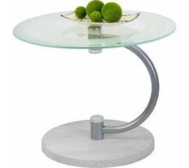 Стол журнальный Дуэт 13Н металлик/дуб дымчатый/прозр. | Интернет магазин мебели и декора LifeDekor