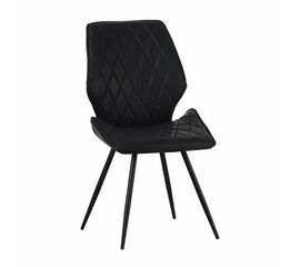 Стул Liam c поворотно-возвратным механизмом, черная экокожа/черный | Интернет магазин мебели и декора LifeDekor