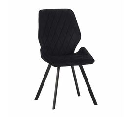 Стул Liam c поворотно-возвратным механизмом, графит велюр/черный | Интернет магазин мебели и декора LifeDekor