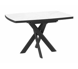 Стол Andres (LEONEL) -130 (130/165 х 85 /кварцит-HPL/черный) | Интернет магазин мебели и декора LifeDekor