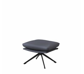 Оттоманка HUG тёмно-серый, экокожа | Интернет магазин мебели и декора LifeDekor