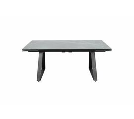 Стол Монако NEW, Керамогранит, Черный матовый муар/Bayona grey/ | Интернет магазин мебели и декора LifeDekor