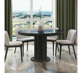 Стол Denver 110, круглый раздвижной, глянец | Интернет магазин мебели и декора LifeDekor